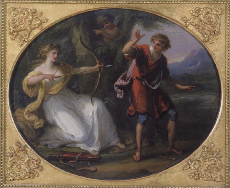 Angelica Kauffmann Nymphe und Jungling oil painting picture